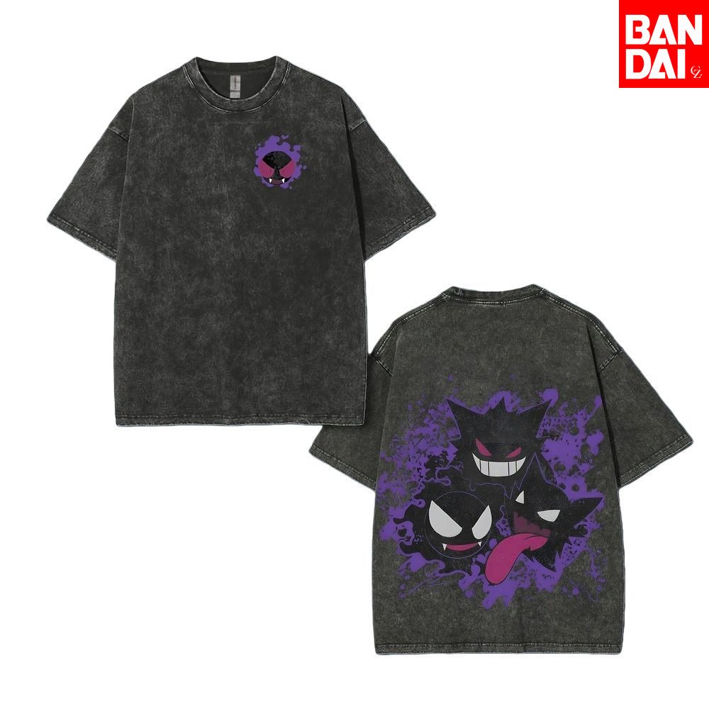 Street Fashion Japan - โปเกมอน ชาริซาร์ด ทีเสื้อผู้ชาย 2026 ฤดูร้อนวินเทจ แอซิด