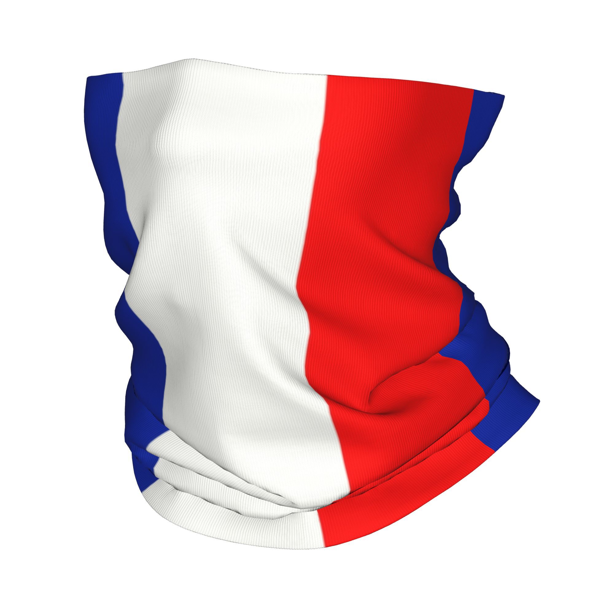 French Street Fashion - CUSTOM French FLAG ฝรั่งเศสผ้าพันคอฤดูหนาวคออุ่นผู้หญิง Windproof Wrap