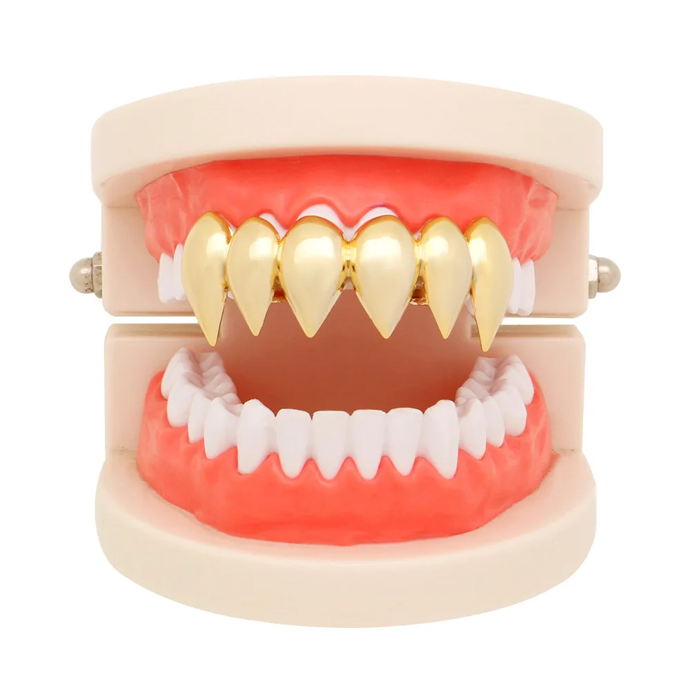 Street Fashion Loverboy Hat - ฟัน Grillz DJ Rock Vampire Fang