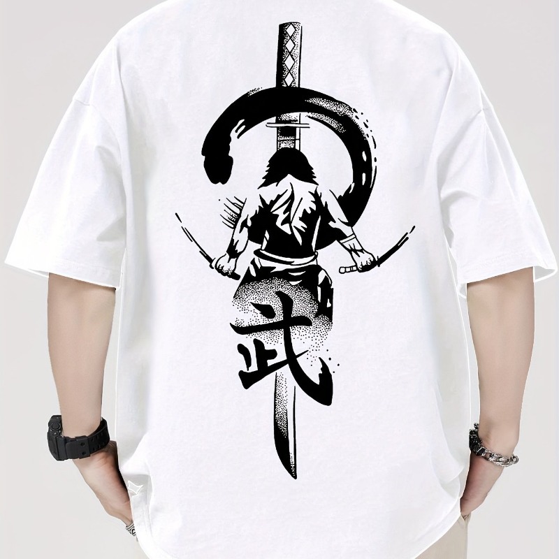 เสื้อยืดพิมพ์ลายดาบซามูไรญี่ปุ - Street Fashion Elements บทวิจารณ์และราคา