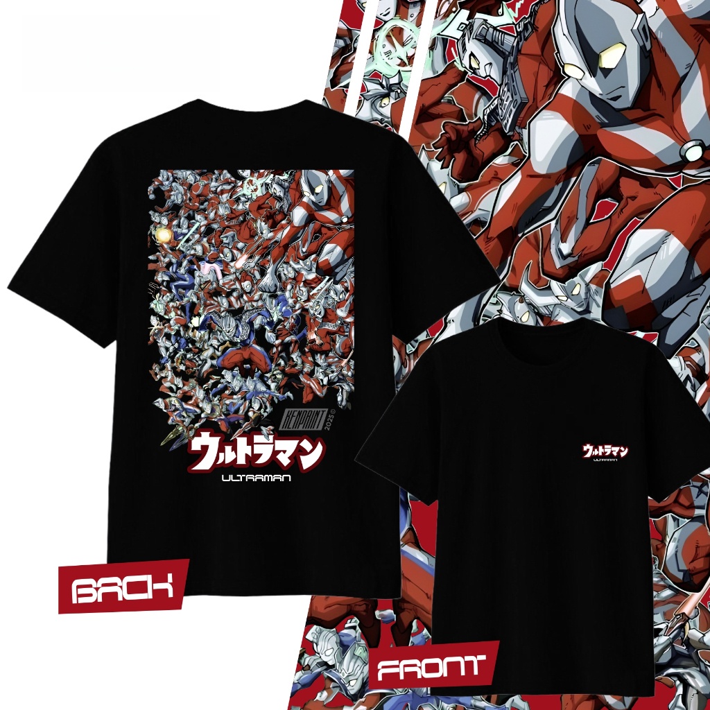 อะนิเมะอุลตร้าแมนพิมพ์ลายผ้าฝ้ - Street Fashion Japan บทวิจารณ์และราคา