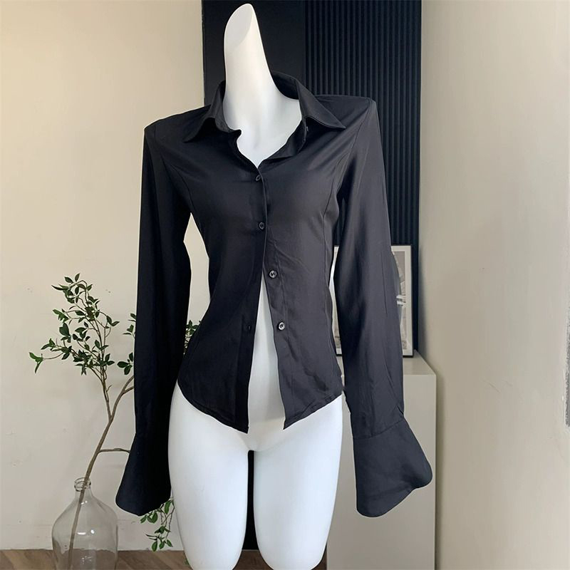 Gidyq ผู้หญิงผ้าพันคอสีดําเสื้ - Street Fashion In Korea บทวิจารณ์และราคา