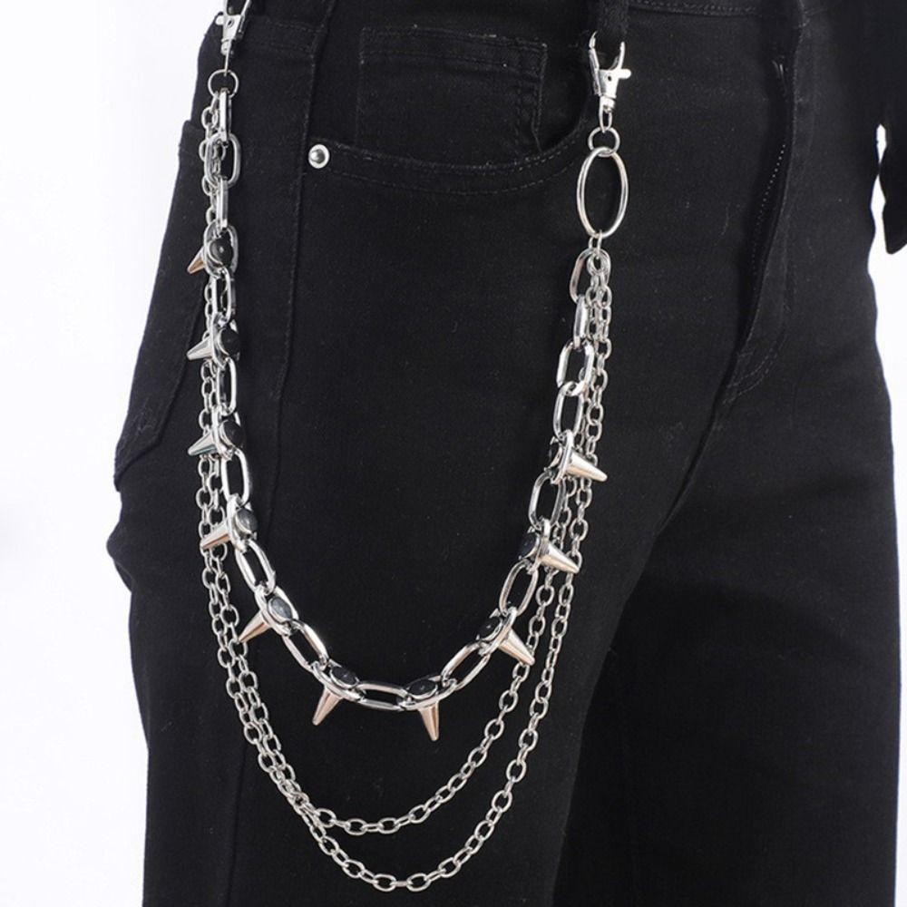 โซ่คาดเอวสไตล์ฮิปฮอป พังก์ร็อก - Street Fashion Necklace บทวิจารณ์และราคา