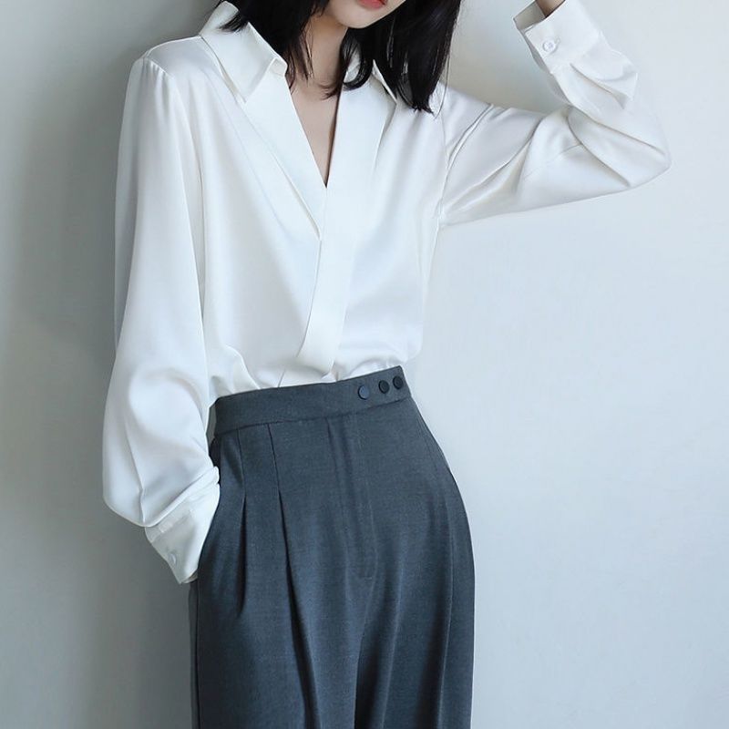 Gidyq เสื้อชีฟองสีดำสำหรับผู้ห - Street Fashion In Korea บทวิจารณ์และราคา