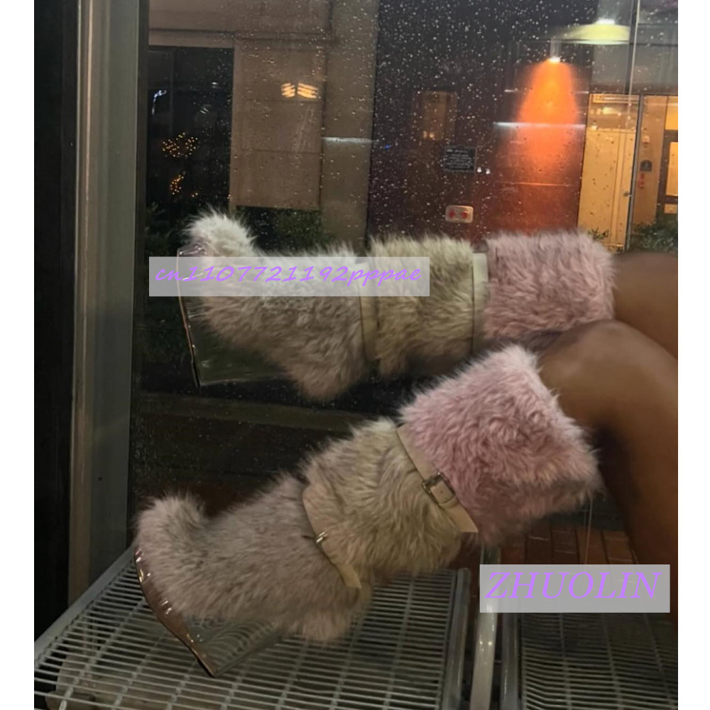 รองเท้าบูทส้นเตารีดแบบโปร่งใสแ - Street Fashion Runway บทวิจารณ์และราคา