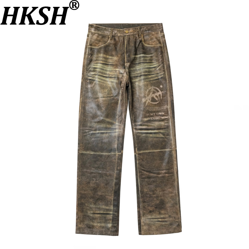 กางเกงหนังเทียมทรงตรงสไตล์พังก - Street Fashion Vibes บทวิจารณ์และราคา