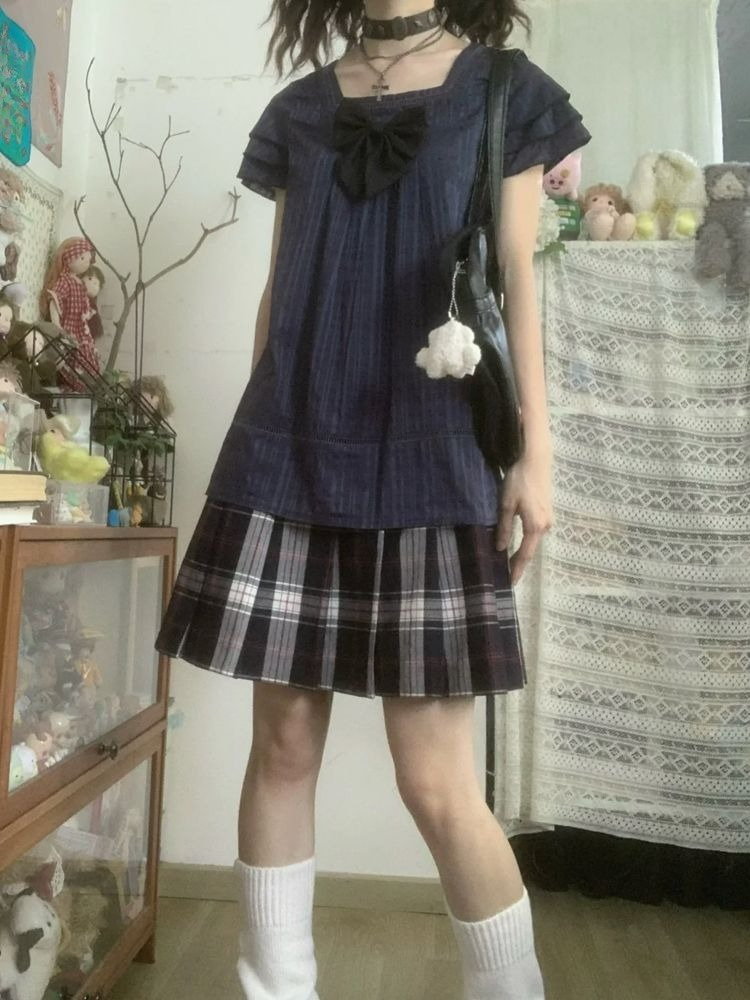 สไตล์ญี่ปุ่นวินเทจชุดสองชิ้นผู - Street Fashion Japan บทวิจารณ์และราคา