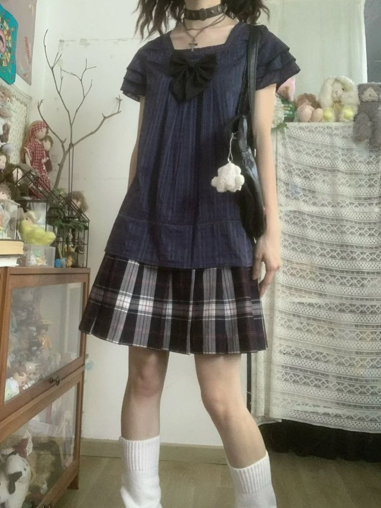 สไตล์ญี่ปุ่นวินเทจชุดสองชิ้นผู - Street Fashion Japan บทวิจารณ์และราคา