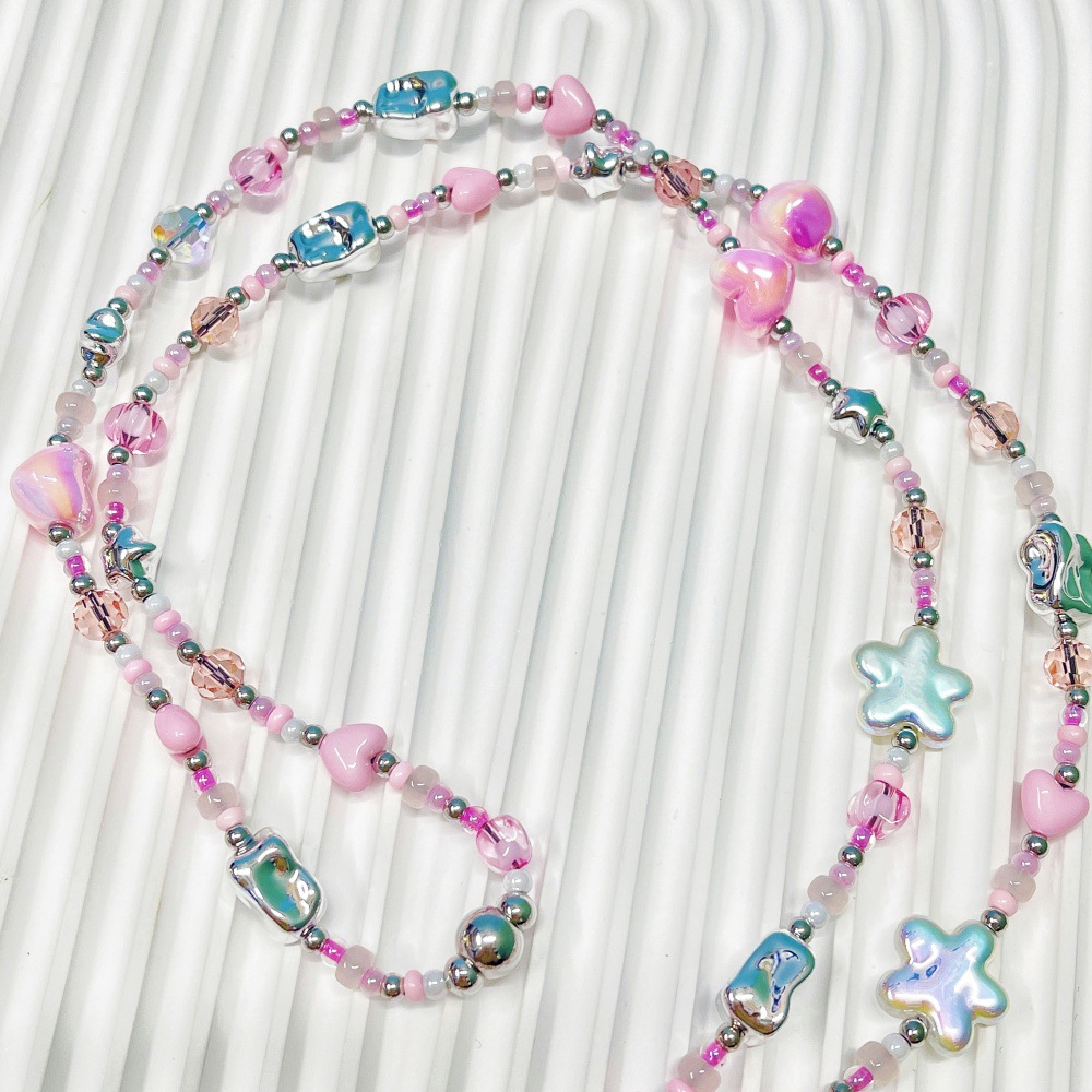 HERLOOK พาสเทล Y2K สายคล้องโทร - Street Fashion Necklace บทวิจารณ์และราคา