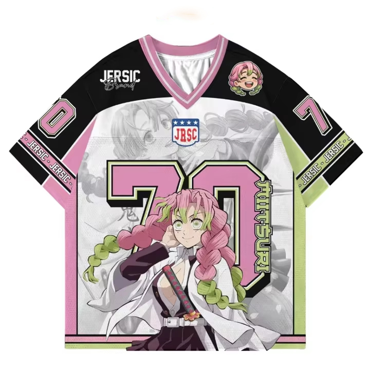 เสื้อยืดแขนสั้นลายตัวละครอนิเม - Street Fashion Anime บทวิจารณ์และราคา