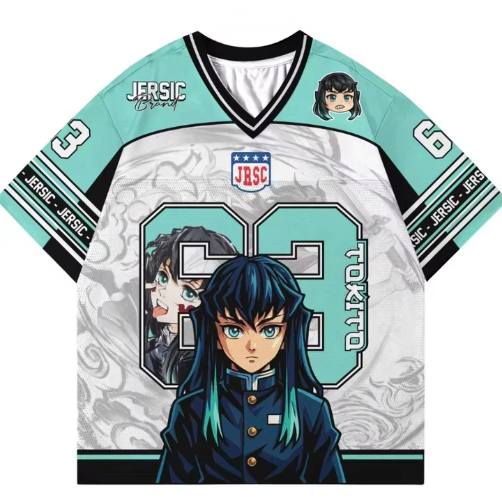 เสื้อยืดแขนสั้นลายตัวละครอนิเม - Street Fashion Anime บทวิจารณ์และราคา