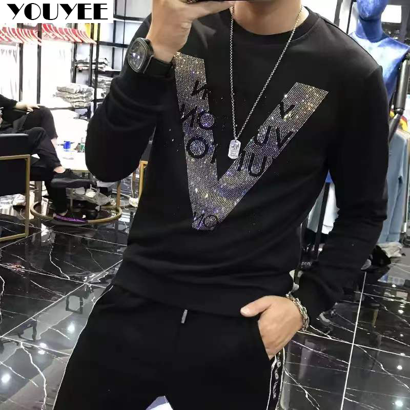 ผู้ชายHoodiesคุณภาพV-รูปรูปแบบ - Street Fashion Elements บทวิจารณ์และราคา