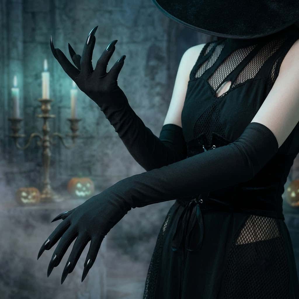 2026 ถุงมือยาวสไตล์กอธิค Y2K ล - Street Fashion Outfit Girl บทวิจารณ์และราคา