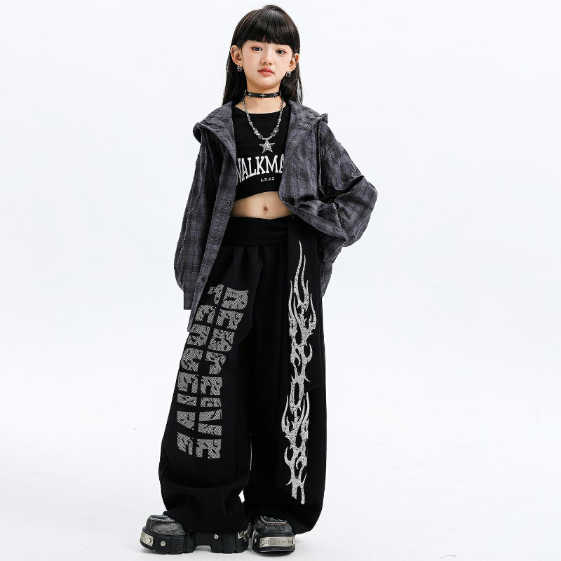 ชุดเต้นแจ๊สสำหรับเด็กผู้หญิง เ - Street Fashion Outfit Girl บทวิจารณ์และราคา