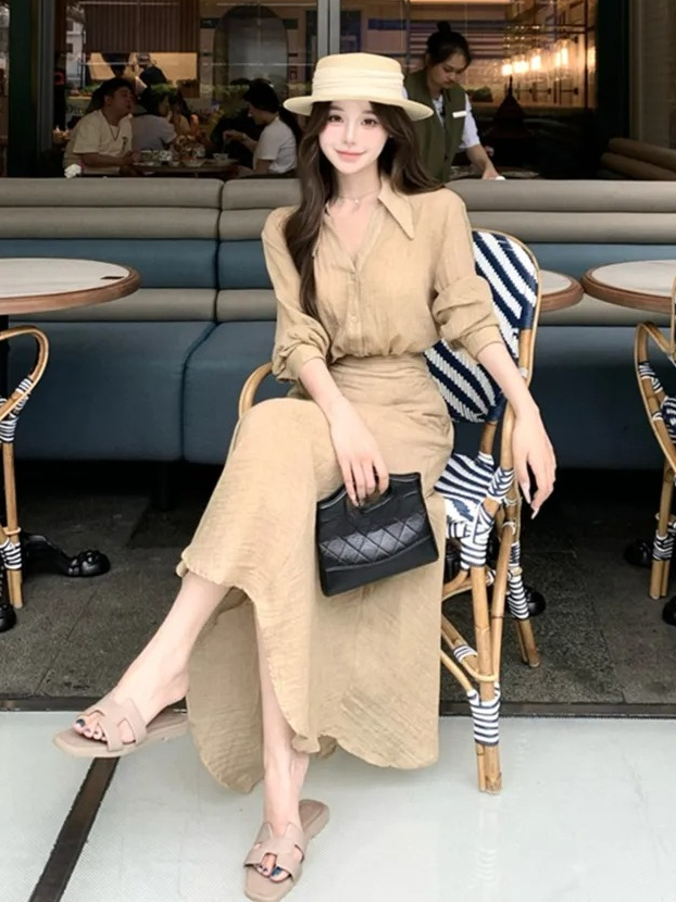 เสื้อเชิ้ตแขนยาวสไตล์ฝรั่งเศสแ - French Street Fashion บทวิจารณ์และราคา