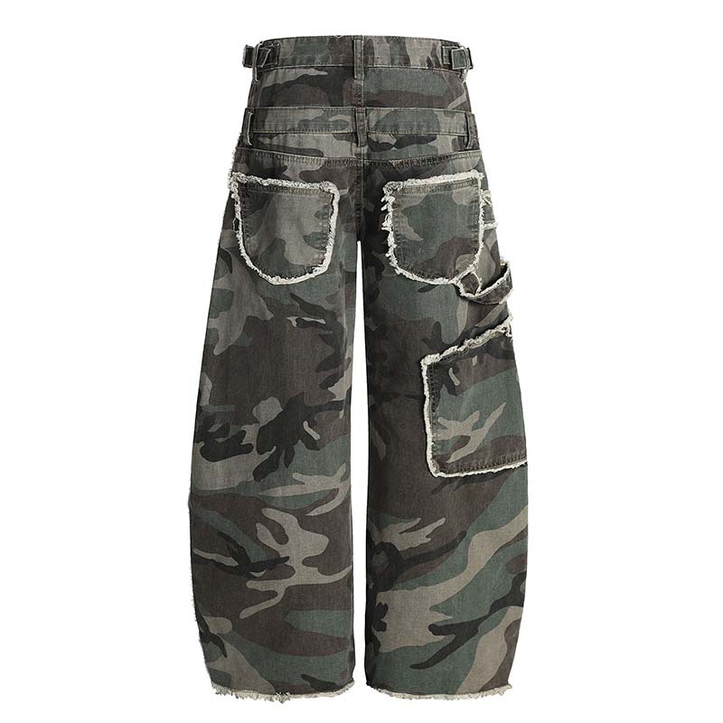 กางเกงยีนส์คาร์โก้ลายพรางแฟชั่ - Street Fashion Vibes บทวิจารณ์และราคา