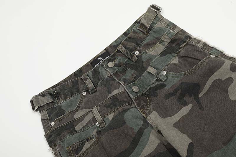 กางเกงยีนส์คาร์โก้ลายพรางแฟชั่ - Street Fashion Vibes บทวิจารณ์และราคา