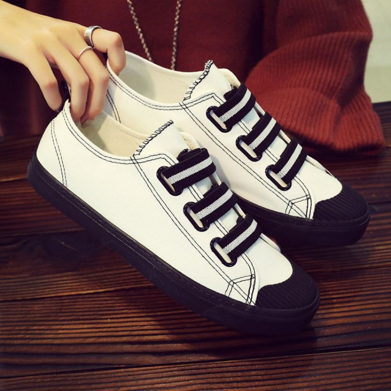 รองเท้าผ้าใบแบบสวมสไตล์เกาหลี  - Street Fashion Vibes บทวิจารณ์และราคา