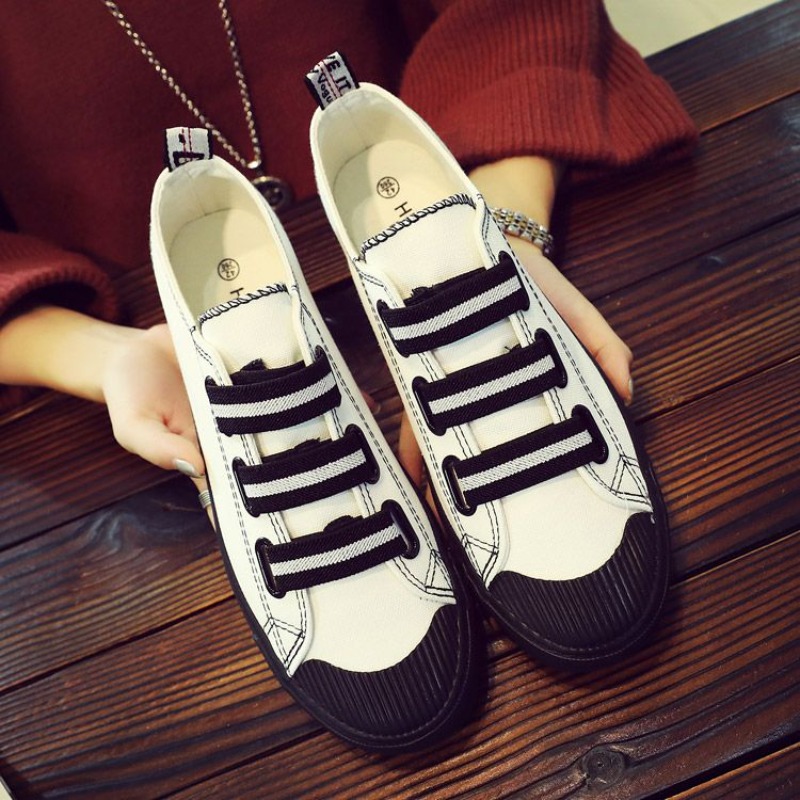 รองเท้าผ้าใบแบบสวมสไตล์เกาหลี  - Street Fashion Vibes บทวิจารณ์และราคา