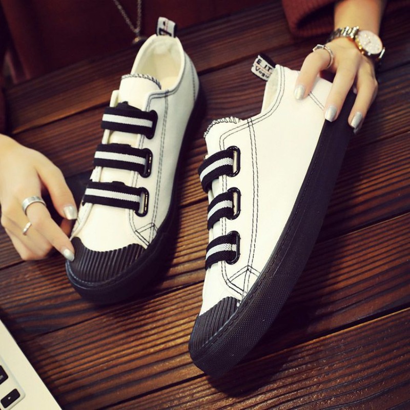 รองเท้าผ้าใบแบบสวมสไตล์เกาหลี  - Street Fashion Vibes บทวิจารณ์และราคา