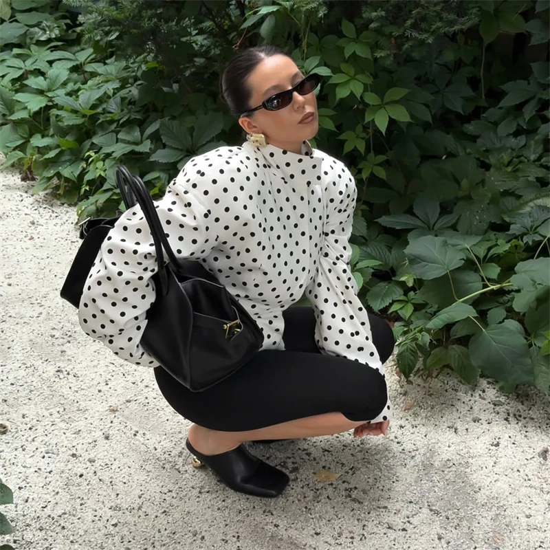 ผู้หญิง Polka Dot เสื้อแฟชั่น  - Street Fashion Necklace บทวิจารณ์และราคา