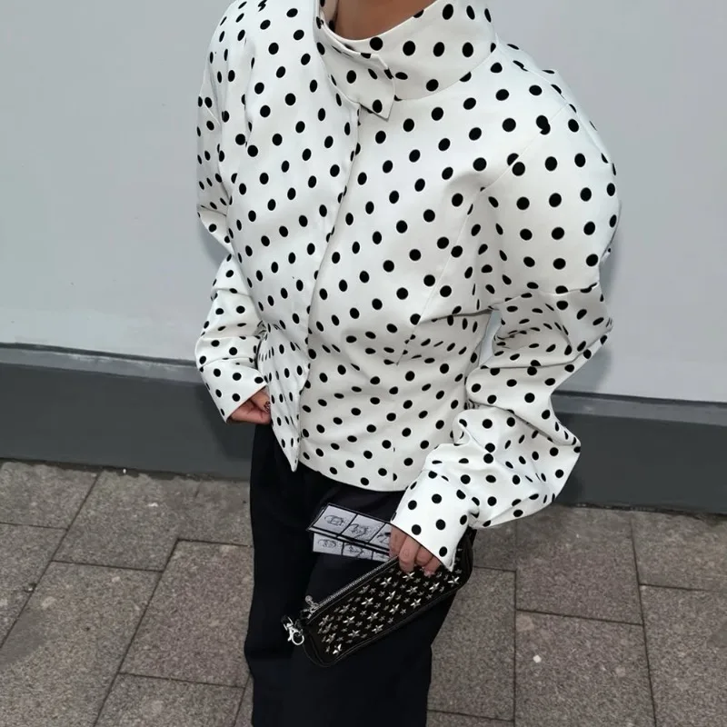 ผู้หญิง Polka Dot เสื้อแฟชั่น  - Street Fashion Necklace บทวิจารณ์และราคา