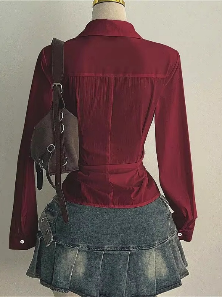 เสื้อแฟชั่นแขนยาวทรงเข้ารูปสำห - Street Fashion Necklace บทวิจารณ์และราคา
