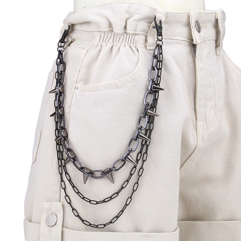 โซ่คาดเอวสไตล์ฮิปฮอป พังก์ร็อก - Street Fashion Necklace บทวิจารณ์และราคา