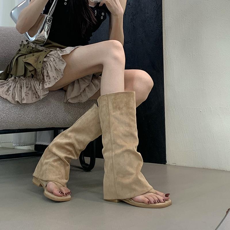 รองเท้าบูทผู้หญิงแบบโปร่ง ปลาย - Street Fashion In Korea บทวิจารณ์และราคา