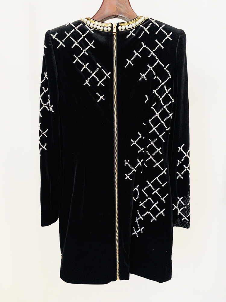 ชุดเดรสกำมะหยี่ประดับเลื่อมและ - Street Fashion Runway บทวิจารณ์และราคา
