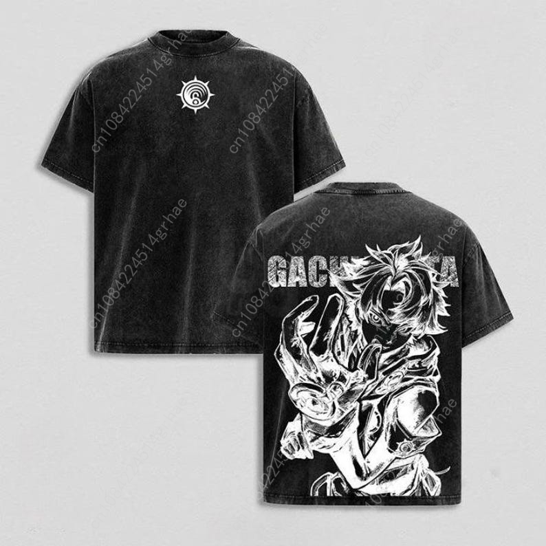 เสื้อยืดลายอนิเมะวินเทจ Gachia - Street Fashion Anime บทวิจารณ์และราคา