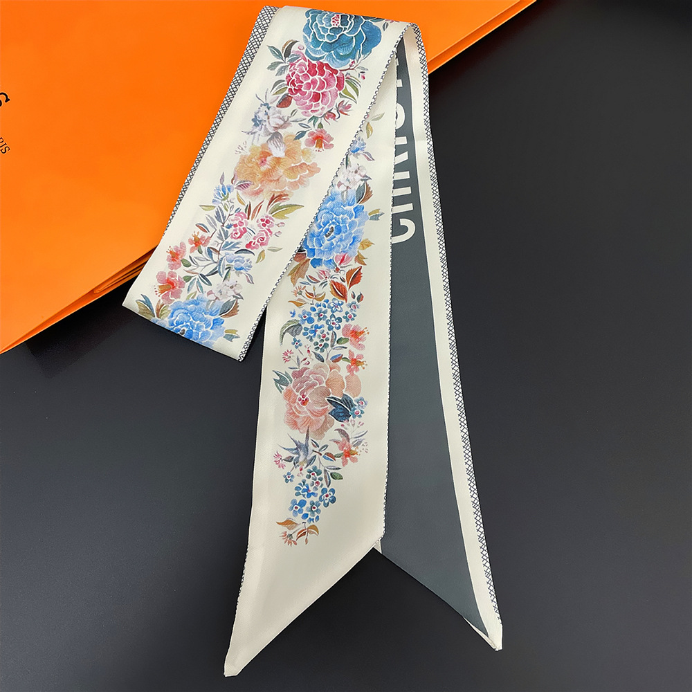 ผ้าพันคอไหมพิมพ์ลายดอกกุหลาบสไ - French Street Fashion บทวิจารณ์และราคา