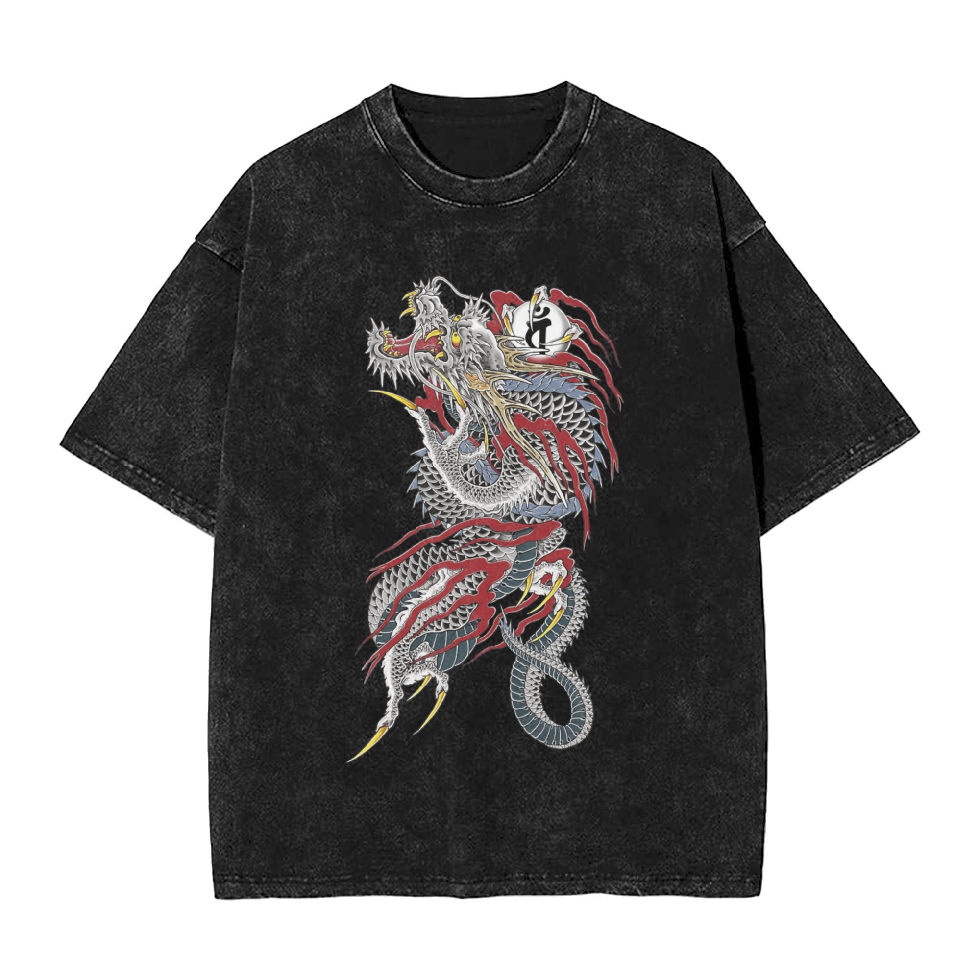 คาซึมะ คิริว ดราก้อนเสื้อยืดชา - Street Fashion Harajuku บทวิจารณ์และราคา