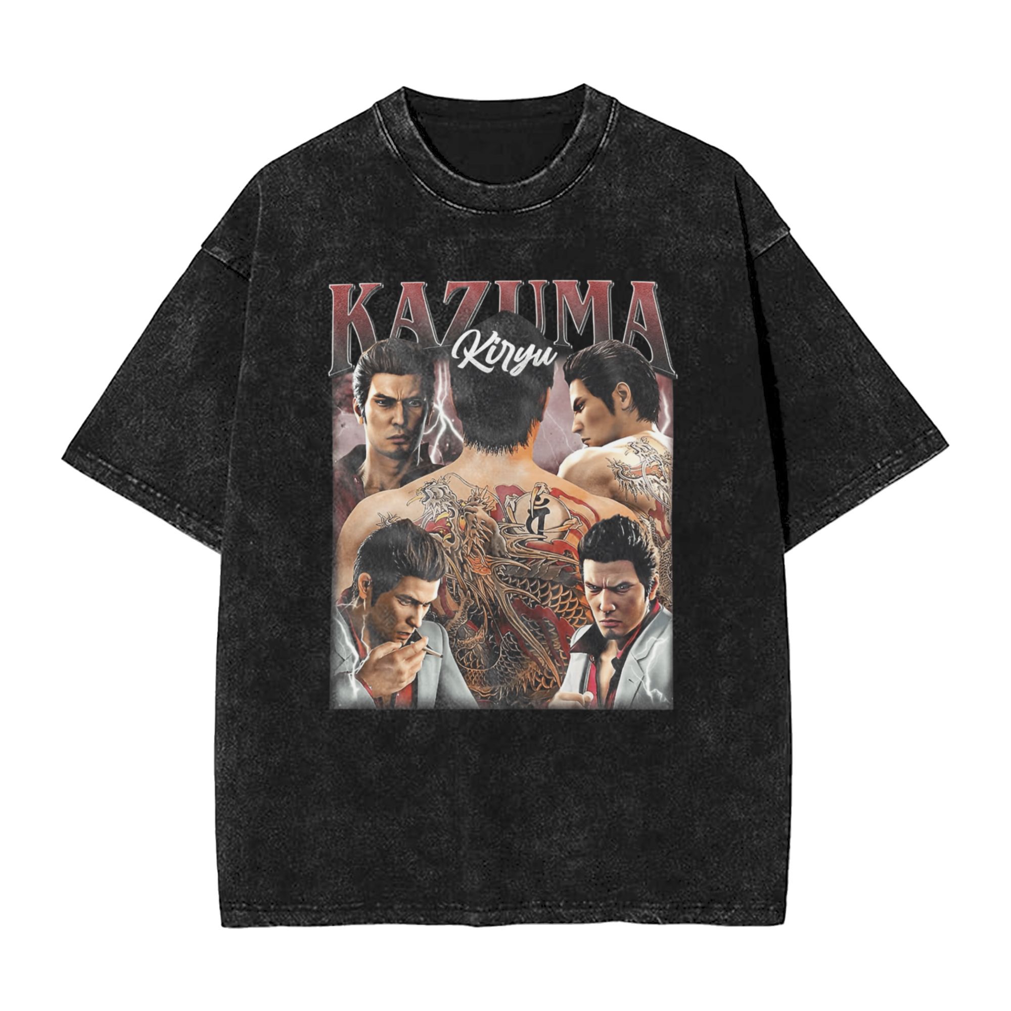 คาซึมะ คิริว ดราก้อนเสื้อยืดชา - Street Fashion Harajuku บทวิจารณ์และราคา