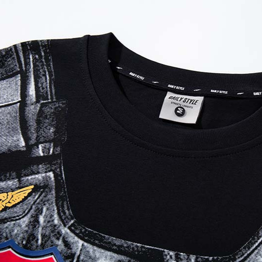 เสื้อยืดแฟชั่นผู้ชาย พิมพ์ลาย  - Street Fashion Vibes บทวิจารณ์และราคา