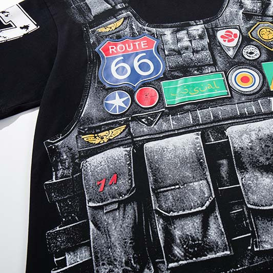 เสื้อยืดแฟชั่นผู้ชาย พิมพ์ลาย  - Street Fashion Vibes บทวิจารณ์และราคา